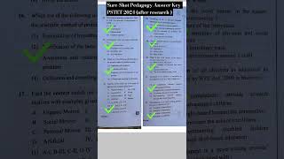 Research Based PSTET 2024 Answer Key 🗝️ of Pedagogy pedagogy pstet2024 bfskinner sureshot [upl. by Nairbal106]