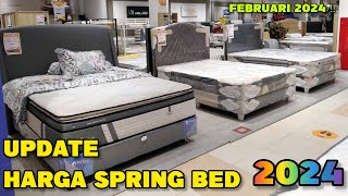 Review Harga Kasur Spring Bed Terbaru 2024  Semua Merk  Update Februari 2024 [upl. by Zales2]