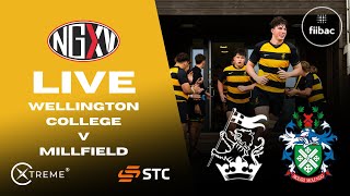 LIVE RUGBY WELLINGTON COLLEGE v MILLFIELD  SCHOOLS RUGBY [upl. by Euell]