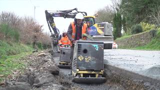 Eau du Ponant Un chantier de canalisation de 13km entre Plouédern et Guipavas [upl. by Akemhs261]