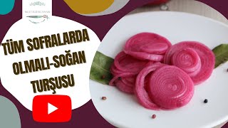 TÜM SOFRALARDA OLMALI Soğan Turşusu Yapımı [upl. by Ordnasil]