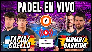 Coello  Tapia vs Momo Gonzalez  Garrido  Premier Padel 2023  Reaccionando en vivo [upl. by Nyloj]