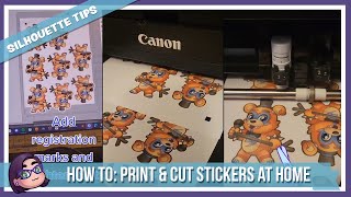 How I Print and Cut Stickers at Home Using a Canon PIXMA Pro100 amp Silhouette Cameo [upl. by Elleneg]