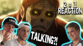 SEASON 2 STARTS HOT Anime SCEPTICS Watch Attack on Titan 2x01  ReactionTalk [upl. by Isador]