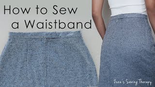 How to Sew a Waistband [upl. by Oninotna735]