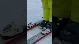 EASY way to put Skis on for Kids [upl. by Saylor940]