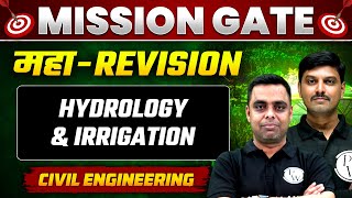 Hydrology and Irrigation One Shot  Maha Revision  GATE 2024 Civil Engineering Preparation [upl. by Bergerac913]