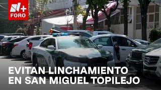 Autoridades evitan linchamiento de dos sujetos acusados de robo en CDMX  Las Noticas [upl. by Smeaj]