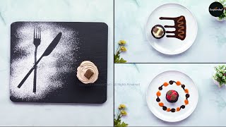 Fancy Plating Hacks  DIY Dessert and Plate Decoration Hacks  How to Plate like a Chef shorts [upl. by Haughay824]