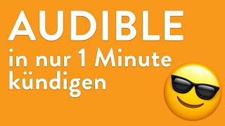 Audible kündigen  in nur 1 Minute erledigt [upl. by Nocaj]