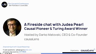 A fireside chat with Judea Pearl The Causal AI Conference 2024 [upl. by Nnilsia]