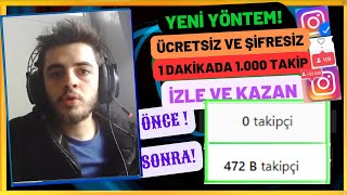 1 DAKİKADA 1000 İNSTAGRAM TAKİPÇİ  ŞİFRESİZ ÜCRETSİZ İNSTAGRAM TAKİPÇİ KASMA [upl. by Yduj]