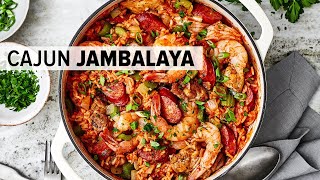 JAMBALAYA RECIPE  the best onepot Cajun jambalaya [upl. by Noryd]