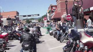 Sturgis 2010 main street quotride with mequot [upl. by Rramaj592]