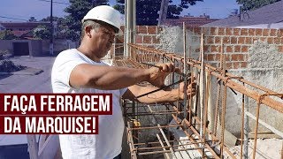 COMO FAZER A FERRAGEM DA MARQUISE DO PORTÃO DE CORRER Parte 7 [upl. by Crosby378]