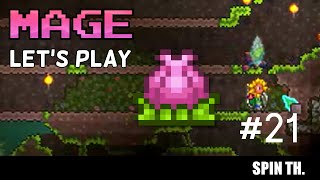 Terraria 13 MAGE Lets play สร้างฟาร์ม Planteras bulb ย่อมๆ 21 [upl. by Ardnwahs625]