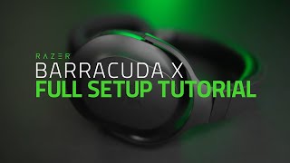 Razer Barracuda X  Setup Tutorial [upl. by Aicirtan312]