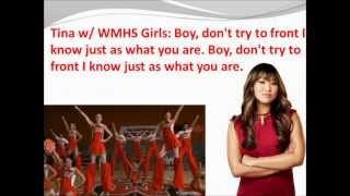 Womanizer Glee Lyrics [upl. by Ainosal448]