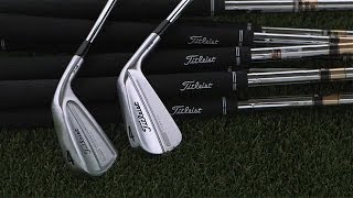 Titleist 714 MB and CB Irons  PGA Equipment Guide [upl. by Eyanaj]