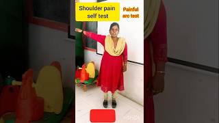 Shoulder pain self testதோள்பட்டை வலிக்கான காரணம் DrChitraphysio [upl. by Aihsekel987]