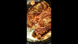 【絶対やるべし！】ステーキを最強に旨くする方法♡  Wasabi Rubbed Steak Shorts [upl. by Ahset]