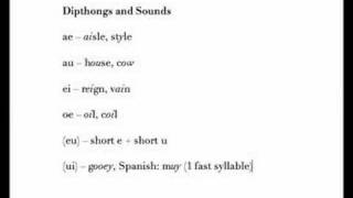 Latin Diphthong Pronunciation [upl. by Akerley781]