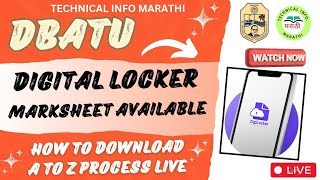 DBATU University Result on Degi lockerWinter 2023 ResultHowto Download MarksheetLive registration [upl. by Aylmar47]