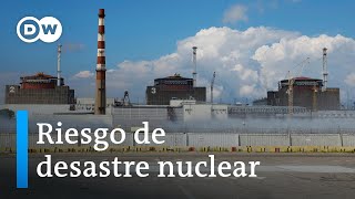 Los bombardeos amenazan la mayor central nuclear de Europa [upl. by Ailee473]