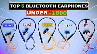 Top 5 Best Neckband Under ₹1000 in 2024 🔥 Bluetooth Earphones under 1000 🔥 Best Neckband Under 1000 [upl. by Eak]