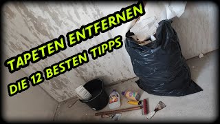 Tapeten ablösen total einfach Die 12 besten Tipps zum Tapeten entfernen in unter 10 Minuten [upl. by Ellehcer]