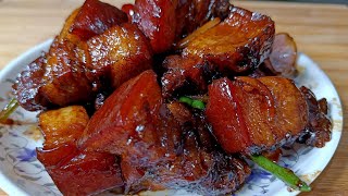 Pork with Soya Sauce recipe  Pork Belly with Soya Sauce  Northeastindiafood [upl. by Brandyn546]