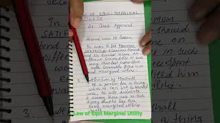 Law of Equi Marginal Utility shorts managerialeconomics economics [upl. by Nadbus]