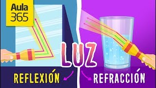 La Diferencia entre la Reflexión y Refracción de la Luz  Videos Educativos para Niños [upl. by Cormier946]