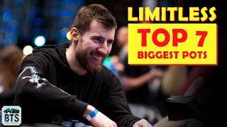 Limitless Top 7 MASSIVE 500000 online Poker Pots [upl. by Zoara]