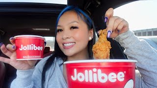 JOLLIBEE FRIED CHICKEN MUKBANG [upl. by Arv]