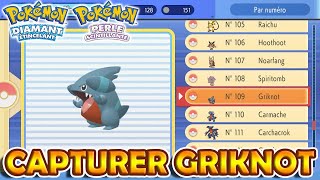 CAPTURER GRIKNOT  Pokémon Diamant Étincelant et Perle Scintillante [upl. by Eitirahc]