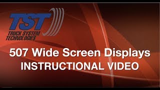 TST 507 Series Wide Screen Display Instructional Video [upl. by Nimajeb182]