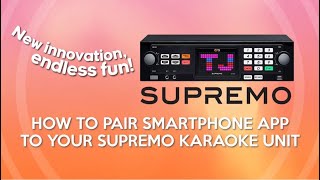 Tutorial Video Pairing of Mobile APP to TJ Supremo TKR306P Karaoke [upl. by Aelyak]