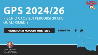 Gps 202426 migliaia di docenti a rischio sui percorsi 30 cfu cosa fare [upl. by Itch850]