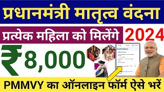 Pradhan Mantri Matru Vandana Yojana 2024  पीएम मातृत्व वंदना योजना का फॉर्म ऐसे भरे  PMMVY 2024 [upl. by Ardussi]