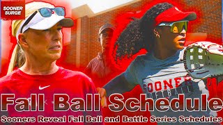 OU Softball Sooners Reveal Fall Ball and Battle Series Schedules [upl. by Cousin]