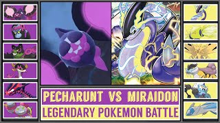 PECHARUNT vs MIRAIDON  Paldea Legendary Pokémon Battle [upl. by Citarella]