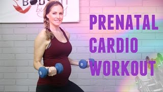 20 Minute Prenatal Cardio Workout for 1st 2nd and 3rd trimesters of pregnancy [upl. by Morten]