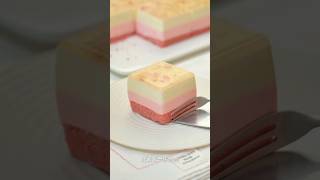 Leeche mousse cake ASMR recipe cr blueberrytheta on IG youtubeshorts lemonmeringue dessertblogger [upl. by Namdor]