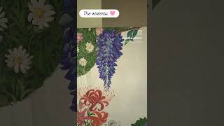 Wisteria flower has bloomed today paintingseries flowers [upl. by Xuerd]