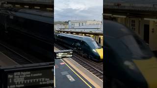 GWR class 802 clattering through Dawlish Station on the Penzance to Paddington service 802017006 [upl. by Asor]