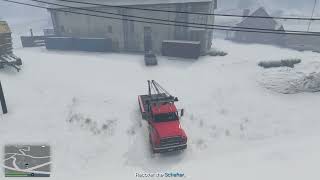 GTAV 2142 Salvage Yard Tow Truck Services Benefactor Schafter Snow [upl. by Hayikat]