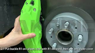 Nakonic Model Y Caliper Cover Installation [upl. by Ijok]