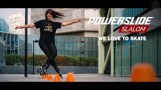 Best of SLALOM inline skating  Powerslide Freestyle 🔺🔺🔺 [upl. by Lissi]