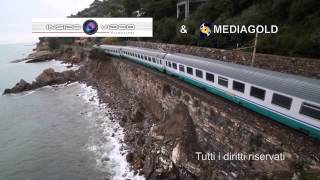 TRENO DERAGLIATO RIPRESO DAL DRONE AD ANDORA [upl. by Beaufort753]